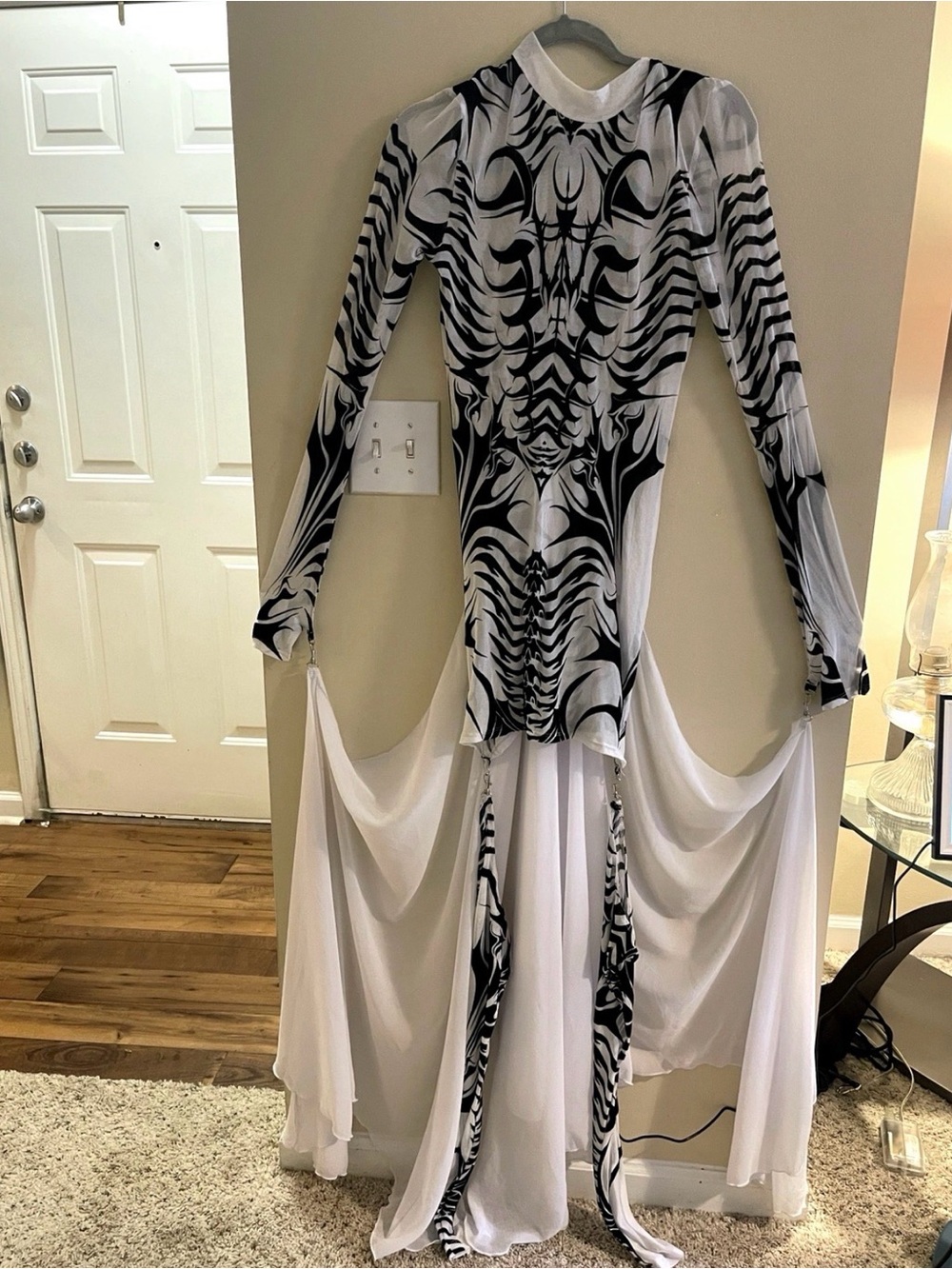 Extremely rare, discontinued NWT Dolls Kill House of Widow Skeleton Gothic Dress